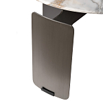 Столик журнальный с круглой мраморной столешницей на трех опорах Marble Stone Drawing варинант исполнения - 5 | Loft Concept в Красноярске