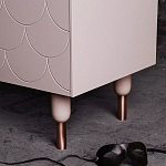 Дизайнерский комод розовый с фактурным фасадом Tiles варинант исполнения - 3 | Loft Concept в Красноярске