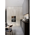 Серый кухонный гарнитур с фасадом под светлый дуб Ferrand Kitchen Set варинант исполнения - 2 | Loft Concept в Красноярске