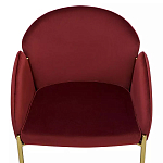 Стул бордовый на золотистых ножках Burgundy Chair варинант исполнения - 5 | Loft Concept в Красноярске