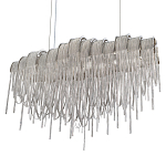 Люстра подвесная с металлическими цепочками и изогнутыми металлическими дугами 72 см Atlantis Chain варинант исполнения - 7 | Loft Concept в Красноярске