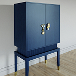 Кабинетный шкаф Elsa Dreams Blue с 2-мя ящиками варинант исполнения - 1 | Loft Concept в Красноярске