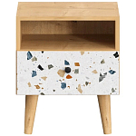 Прикроватная тумба с изображением на ящике Elise Nightstand варинант исполнения - 14 | Loft Concept в Красноярске