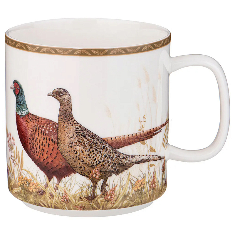 Кружка из фарфора с изображением фазанов и собаки 400 мл Hunting Porcelain Collection Белый Коричневый Мульти Кружка из фарфора с изображением фазанов и собаки 400 мл Hunting Porcelain Collection Белый Коричневый Мульти в Красноярске | Loft Concept