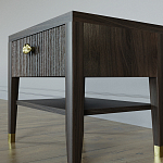 Прикроватная тумбочка с ящиком Elsa Dreams Walnut варинант исполнения - 3 | Loft Concept в Красноярске