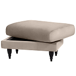 Мягкий пуф на деревянных ножках Garner Pouf варинант исполнения - 4 | Loft Concept в Красноярске