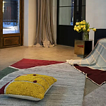 Чехол на подушку с рисунком горчичного цвета Elan Textured варинант исполнения - 2 | Loft Concept в Красноярске