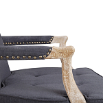 Кресло Aubrey Classical Armchair dark grey velour варинант исполнения - 5 | Loft Concept в Красноярске