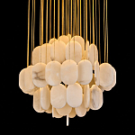 Люстра с овальными подвесками из натурального камня Spatial Composition варинант исполнения - 2 | Loft Concept в Красноярске