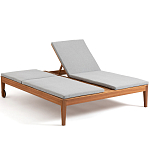 Шезлонг двухместный из эвкалипта Sunset варинант исполнения - 2 | Loft Concept в Красноярске