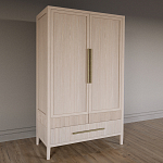 Шкаф платяной Primo с выдвижными ящиками шпон Черный дуб варинант исполнения - 3 | Loft Concept в Красноярске