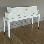 Премиальная Консоль с тремя ящиками Elsa Dreams White варинант исполнения - 1 | Loft Concept в Красноярске