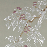 Обои ручная роспись Silk Tree Special Colourway on grey painted Xuan paper варинант исполнения - 1 | Loft Concept в Красноярске