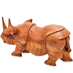 Статуэтка деревянная в виде носорога Rhino Horn варинант исполнения - 2 | Loft Concept в Красноярске