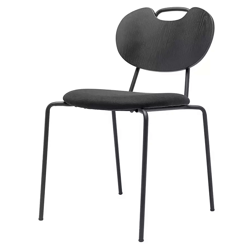 Стул с мягким сиденьем черный Stool Loft Black Черный Стул с мягким сиденьем черный Stool Loft Black Черный в Красноярске | Loft Concept