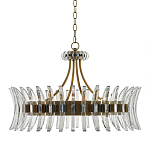 Люстра круглая с прозрачными элементами в форме полумесяца Crescent варинант исполнения - 2 | Loft Concept в Красноярске