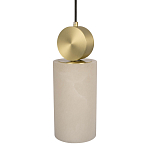 Подвесной светильник с цилиндрическим мраморным плафоном Marble square варинант исполнения - 3 | Loft Concept в Красноярске