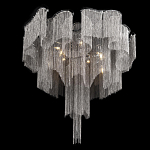 Люстра потолочная с металлическими цепочками Диаметр 99 см Atlantis Chain варинант исполнения - 3 | Loft Concept в Красноярске