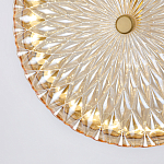 Подвесной светильник с плафоном из рельефного стекла Peony Glass Bronze  варинант исполнения - 6 | Loft Concept в Красноярске