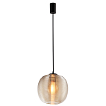 Подвесной светильник со стеклянным рельефным плафоном хром Perforated Glass 25 варинант исполнения - 2 | Loft Concept в Красноярске