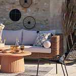 Трехместный садовый диван из плетеного пластика Matteo варинант исполнения - 5 | Loft Concept в Красноярске