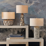 Настольная лампа с каркасом с состаренным эффектом Ancient Column варинант исполнения - 4 | Loft Concept в Красноярске