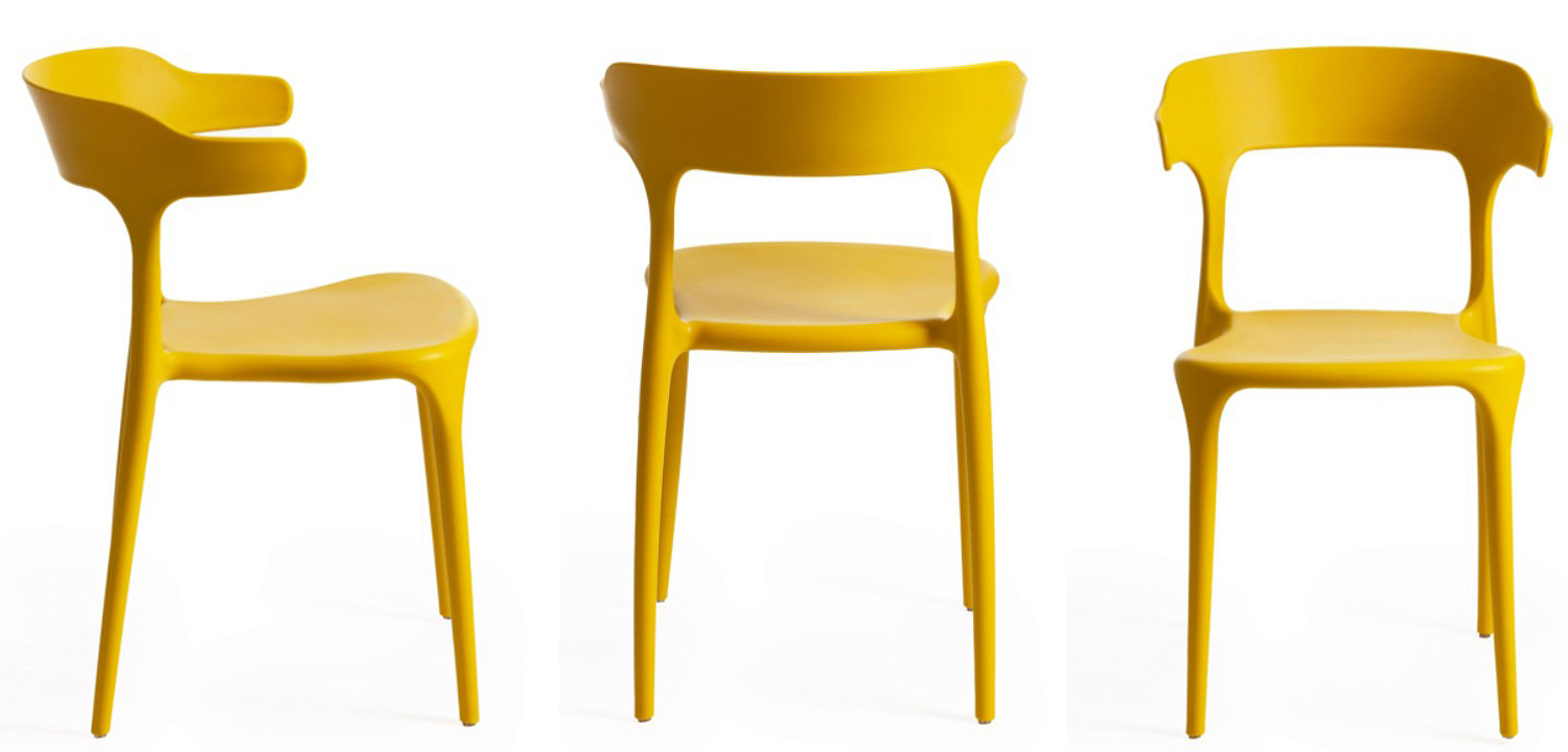 Стул Joris Yellow Plastic Стул Joris Yellow Plastic - Loft-Concept в Красноярске