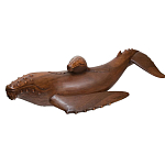 Статуэтка деревянная в виде двух китов Mammals варинант исполнения - 2 | Loft Concept в Красноярске