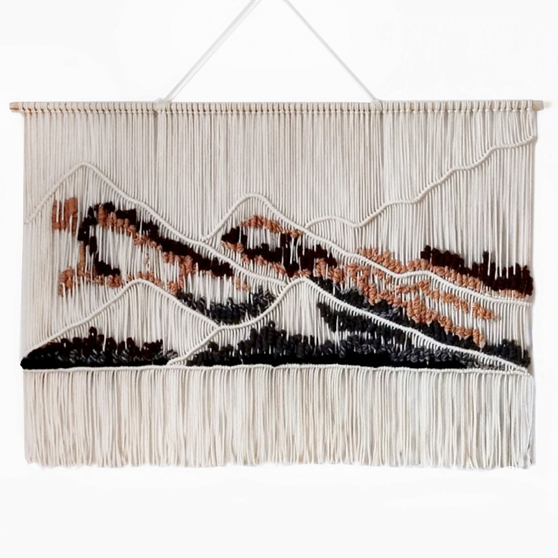 Гобелен ручная работа Wabi-Sabi II Черный Терракотовый ivory ( слоновая кость ) Гобелен ручная работа Wabi-Sabi II Черный Терракотовый ivory ( слоновая кость ) в Красноярске | Loft Concept