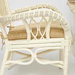 Комплект обеденный из ротанга Eloise grand white варинант исполнения - 4 | Loft Concept в Красноярске