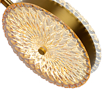  Подвесной светильник с плафонами из рельефного стекла Peony Glass Bronze Two варинант исполнения - 3 | Loft Concept в Красноярске