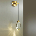 Бра с плафоном в форме капли Crystal Transparent Drop варинант исполнения - 2 | Loft Concept в Красноярске