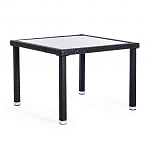 Обеденный комплект из искуственного ротанга Vintara черный варинант исполнения - 11 | Loft Concept в Красноярске