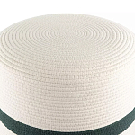 Пуф с плетеной светло-бежевой обивкой Serene Holidays варинант исполнения - 2 | Loft Concept в Красноярске