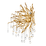 Бра с лучеобразным основанием и подвесками из прозрачного стекла в виде длинных капель Droplet Chandelier варинант исполнения - 5 | Loft Concept в Красноярске