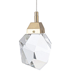 Подвесной светильник с хрустальным плафоном Esme Crystal Brass Hanging lamp варинант исполнения - 1 | Loft Concept в Красноярске