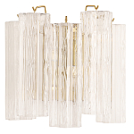 Бра с вертикальными стеклянными подвесками Hexagon Tube Light варинант исполнения - 1 | Loft Concept в Красноярске