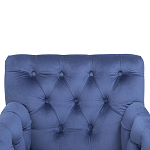 Кресло Addison Chic Armchair deep blue velour варинант исполнения - 4 | Loft Concept в Красноярске
