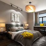 Подвесной светильник с белыми изящными декоративными лепестками Volumetric Petal Lamp варинант исполнения - 6 | Loft Concept в Красноярске