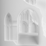 Встраиваемый в стену гипсовый светильник под покраску с эффектом разрушенной стены Antiquity Athena варинант исполнения - 8 | Loft Concept в Красноярске