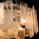 Люстра круглая с подвесными прямоугольными пластинами из стекла Glacier Panels варинант исполнения - 5 | Loft Concept в Красноярске