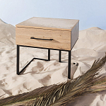 Тумба прикроватная с ящиком в стиле лофт Urban Style Space 2 варинант исполнения - 6 | Loft Concept в Красноярске