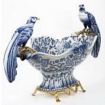Фарфоровая чаша с птицами Blue and White варинант исполнения - 2 | Loft Concept в Красноярске