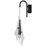 Бра черного цвета с плафоном из рельефного стекла Glass Pod варинант исполнения - 3 | Loft Concept в Красноярске