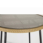 Барный столик с круглой плетеной столешницей Wicker Table Top варинант исполнения - 5 | Loft Concept в Красноярске
