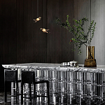 Подвесной светильник с прозрачной стеклянной птичкой Serip Voa варинант исполнения - 9 | Loft Concept в Красноярске