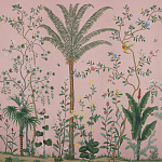 Обои ручная роспись Amazonia Florence Pink dyed silk варинант исполнения - 1 | Loft Concept в Красноярске