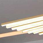 Люстра в виде распахнутых крыльев из тонких металлических планок Flight of Freedom варинант исполнения - 7 | Loft Concept в Красноярске