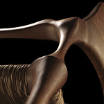 Стул из Ореха с плетеным сидением Kronos Dining Chair Brown варинант исполнения - 2 | Loft Concept в Красноярске