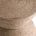 Приставной стол с отделкой из джута Juti D30 см варинант исполнения - 4 | Loft Concept в Красноярске